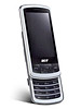Acer beTouch E200
GSM 850 / 900 / 1800 / 1900
HSDPA 900 / 2100
110 x 53.5 x 15.4 mm
Camera 3.15 MP, 2048x1536 pixels, autofocus, video, LED flash; secondary VGA videocall camera
Microsoft Windows Mobile 6.5 Professional

Also known as Acer L1