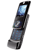 Motorola ROKR Z6
GSM 850 / 900 / 1800 / 1900
105 x 45 x 16.2 mm, 69 cc
Camera 2 MP, 1600x1200 pixels, video(QCIF), flash
Linux - based

Formerly known as Motorola RIZR Z6